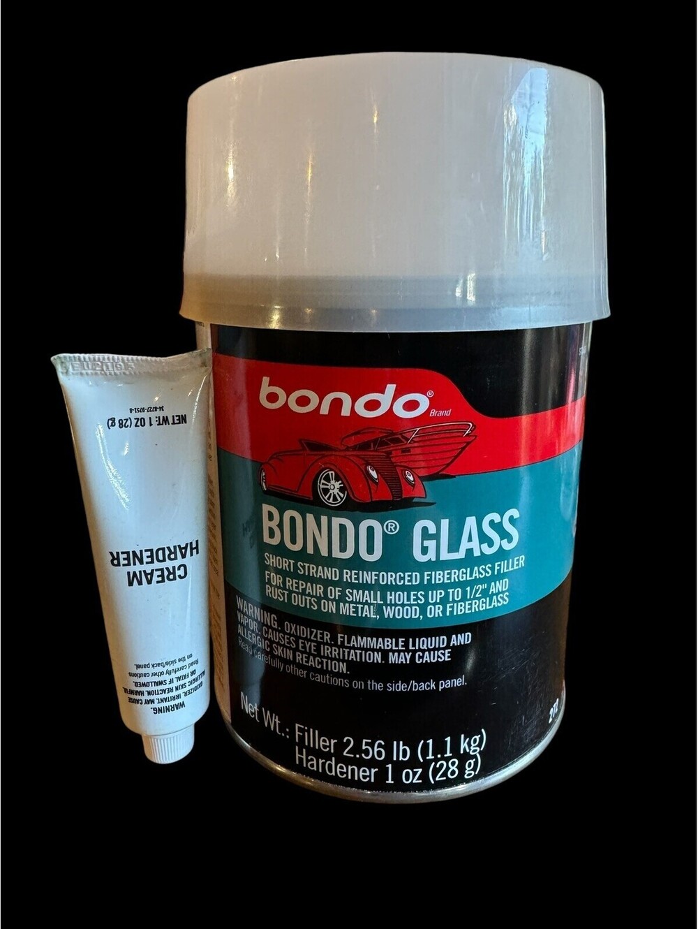 Bondo Stage 2 Glass Short Strand Reinforced Green Fiberglass Filler 2 lb 9 oz
